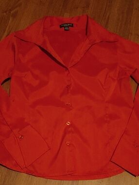Beechers Brook Red Button-Down Shirt - Classic Collar Sz LG